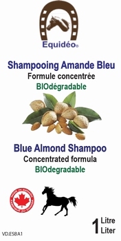 Shampoing Amandes Bleu ÉQUIDÉO 1 Litre